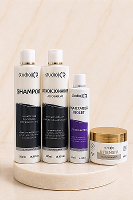 Shampoo + Condicionador + Matizador Violet + Hidratação Intensiv