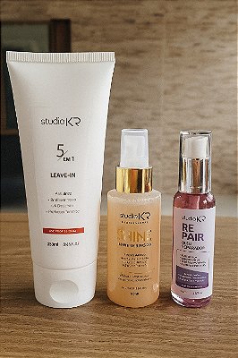 Combo Finalizadores Leave-in 5em1 + Bi-fasico + Reparador de pontas