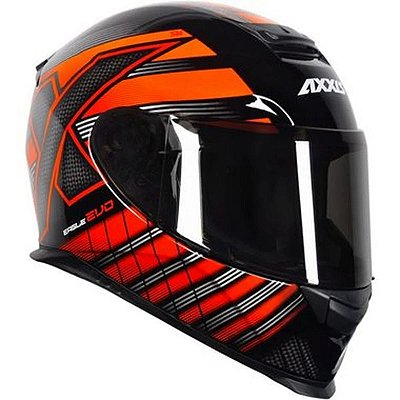 CAPACETE AXXIS EAGLE EVO GLOSS PRETO / VERMELHO