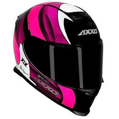 CAPACETE AXXIS EAGLE TECNO GLOSS PRETO / BRANCO/ROXO; PRETO/ROSA/AZUL