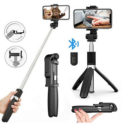 Bastão de Selfie e Tripé Elite Com Controle Remoto Xtrad - CH0457