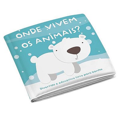 Livro Educativo Para Banho Infantil Animais - Multikids Baby