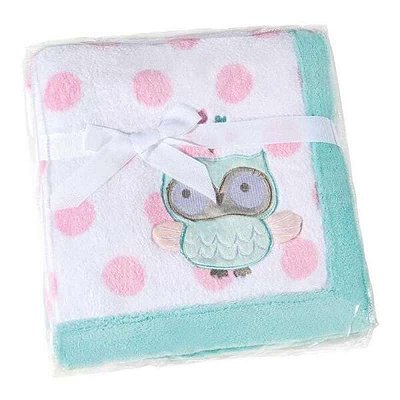 Manta Cobertor Fleece Infantil Para Bebe Enxoval Coru/rosa