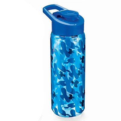 Garrafa Squeeze com Tampa 720ML - Camuflada Azul