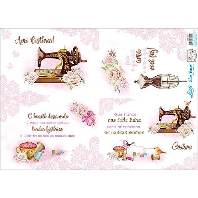Slim Paper Litoarte - 47,3 x 33,8 cm - Amo Costura - SPL-057