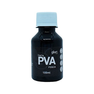 Tinta - PA3107 - PVA Fosca - Gliart - Preto - 100ml