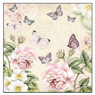 Guardanapo - 13309196 - Botanical Cream - 33x33cm