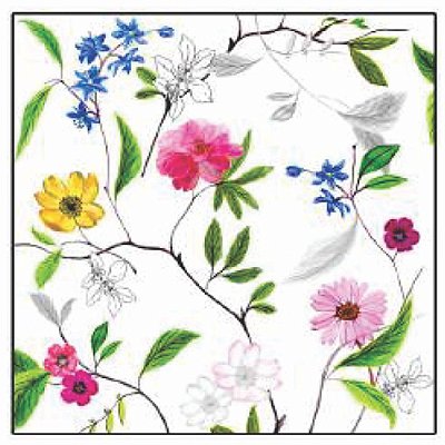 Guardanapo -  1334374 - Flower Power - 33x33cm