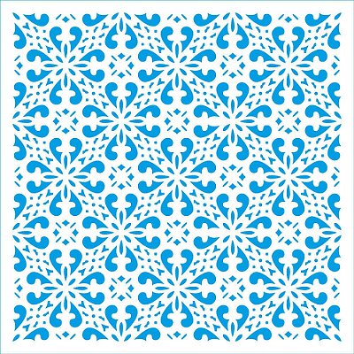 Stencil Litoarte - STXX-243 - Textura - 20x20cm