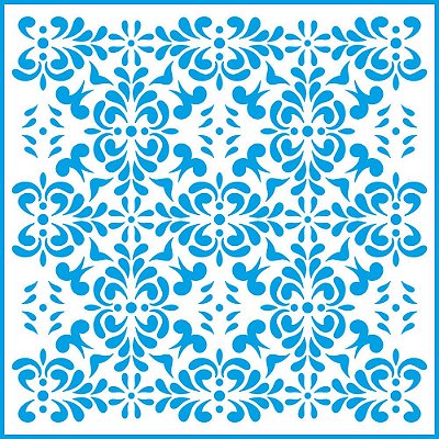Stencil Litoarte - STXX-161 - Estamparia Ornamentos e Arabescos - 20x20cm