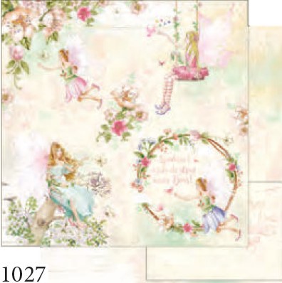 Papel Scrapbook - SD-1027 - Litoarte - Fadas Adultas