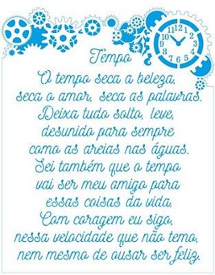 Stencil Litoarte - STR-228 - Steampunk - 20x25cm