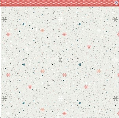 Papel Scrapbook - SDN-143 - Litoarte - Noel Gnomo Tags 30,5 x 30,5 cm