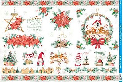 Papel para Decoupage Natal - Coleção Meu Natal - PDN-146