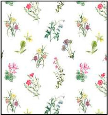 Guardanapo - 13317465 - Mixed Flowers White - 33x33cm