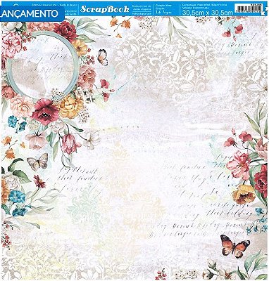 Papel para Scrapbook - SD1-099 - Lili Negrão – Coleção Mimo – Principal