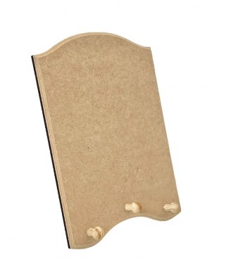 Porta chaves em MDF topiado 3 pitões 28x19,5 - R2210