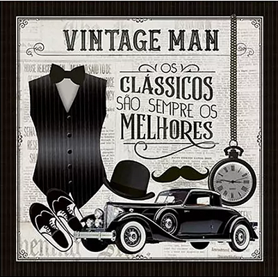 Papel de Scrapbook - SD-0788 - Litoarte – Vintage Man