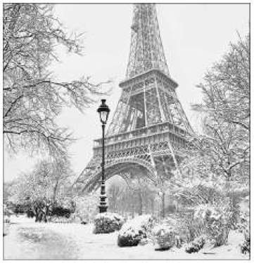 Guardanapo - 33317930 - Winter in Paris - 33x33cm