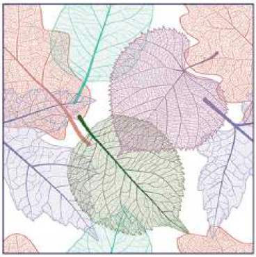 Guardanapo - 13316720 - Skeleton Leaves - 33x33cm