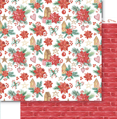 Papel Scrapbook - SDN-160 - Litoarte - Coleção Meu Natal - 30,5 x 30,5cm
