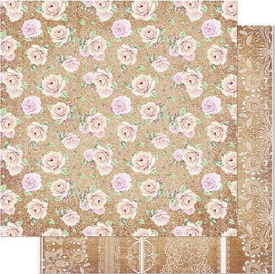 Papel para Scrapbook - SD-1123 - Coleção Costura