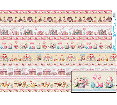 Papel De Seda - PSL006 - Coleção Dia Feliz - Cupcakes