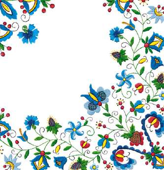 Guardanapo -  G3-009 - Kashubian Folk 7 - 33x33cm