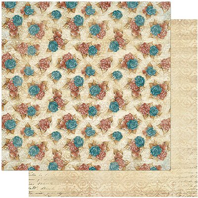 Papel Scrapbook - SD-0980 - Litoarte - Padrão Flores Coloridas 30,5 x 30,5cm