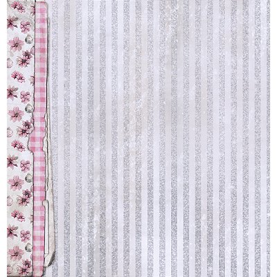 Papel Scrapbook - SDN-202 - Litoarte - Coleção Pink Christmas 30,5 x 30,5cm