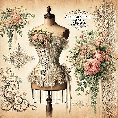 Papel Celebrating the Bride copyart 18x18