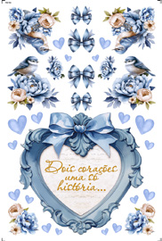 Transfer de Imagem - TIB-102 - Big - Dois corações