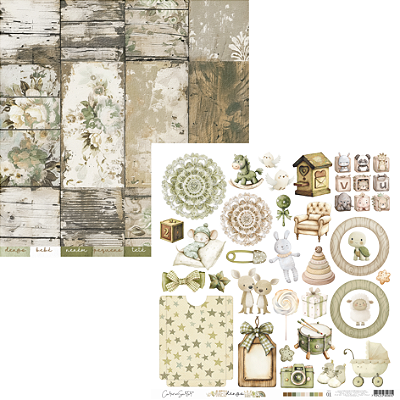 Bloco de Papéis para Scrapbook - DEN001 - Coleção Meu dengo