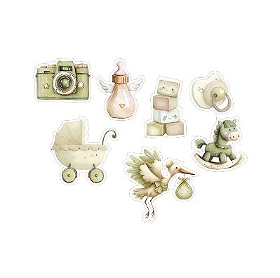 Aplique Acrílico - DEN14 - Coisinha de bebe - Meu Dengo