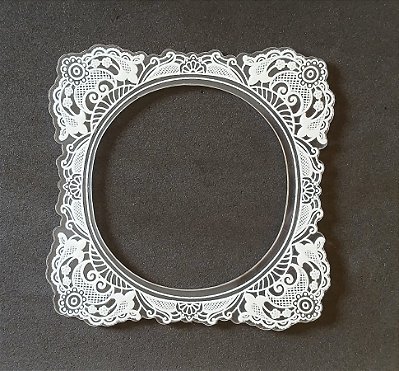 Moldura Acrílica Com DTF - MOL002- Quadrada