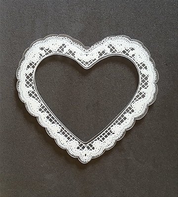 Moldura Acrílica Com DTF - MOL003 - Coração