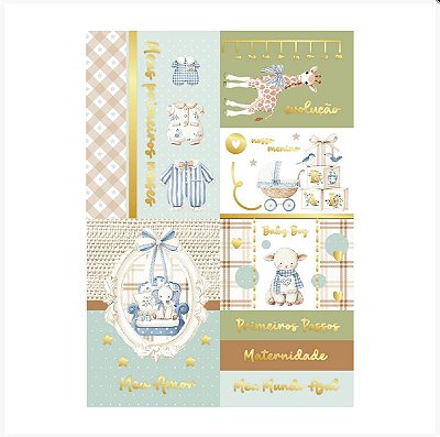 Cards Baby Foil - Cele002 - Meu Aconchego