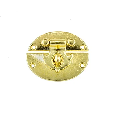 Fecho Oval Pequeno Latonado - 15465