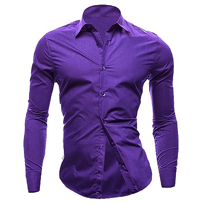 Camisa Masculina Slim fit Luxo Basic