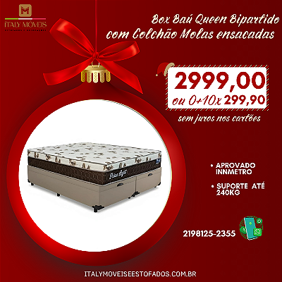 Box Queen Bipartida Milão/Prime