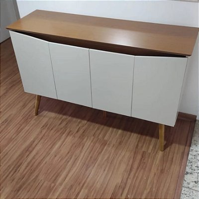 Buffet Aparador Encanto 04 portas 1.31m - Mania Móveis