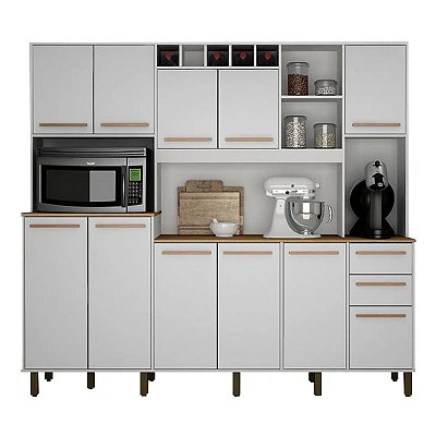 Cozinha Petra 11 Portas, 2 Gavetas e Mini Adega - Valdemóveis