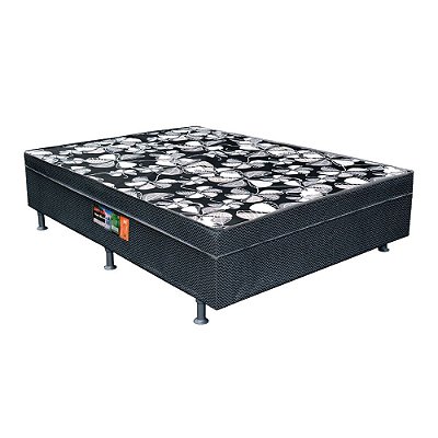 Colchobox casal tradicional ortopédica 80Kg/Pessoa - Espuma Ativa