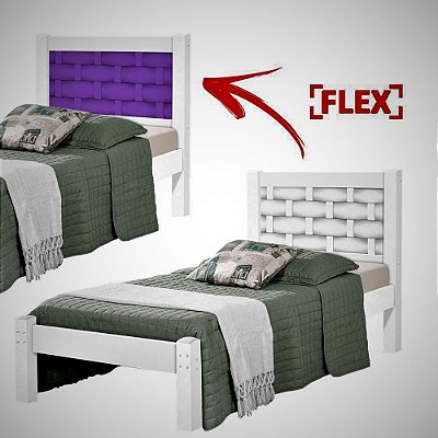 Cama Solteiro Laila 100% MDF Flex  - JA Móveis