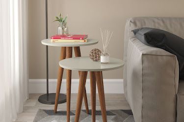 Conjunto Mesas de Canto Slim - Patrimar