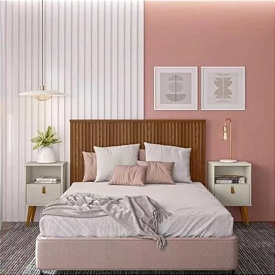 Cabeceira Queen Pipa MDF Ripado 1.62 de largura (RF)
