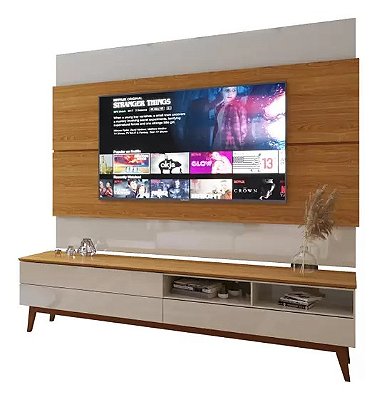 Rack + Painel Wall 1.80m Tv até 65" - Tebarrot