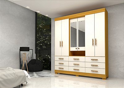 Roupeiro Debora 100% MDF 9G 1.78m - ACP Móveis