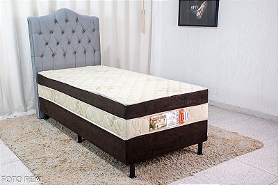 Colchobox Nosso Sonho D28 de solteiro  + Cabeceira Solteiro Berlim Rf