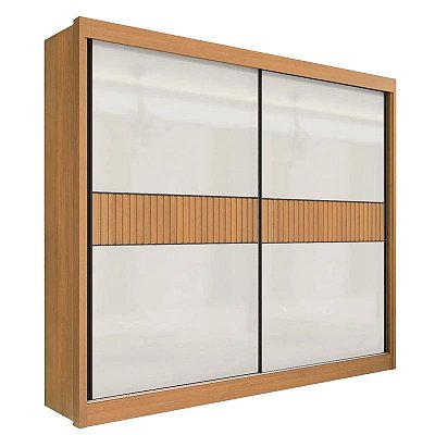 Roupeiro 2P. Cancun Ripado 2.20m 100% MDF - D Doro